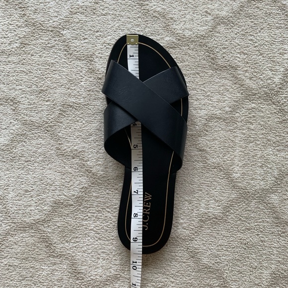 J Crew 7 Crossover Sandals leather Cyprus black - Picture 11 of 11